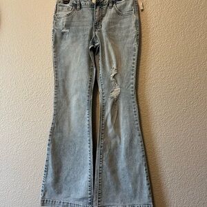 Girls Flare Jeans - Light Blue